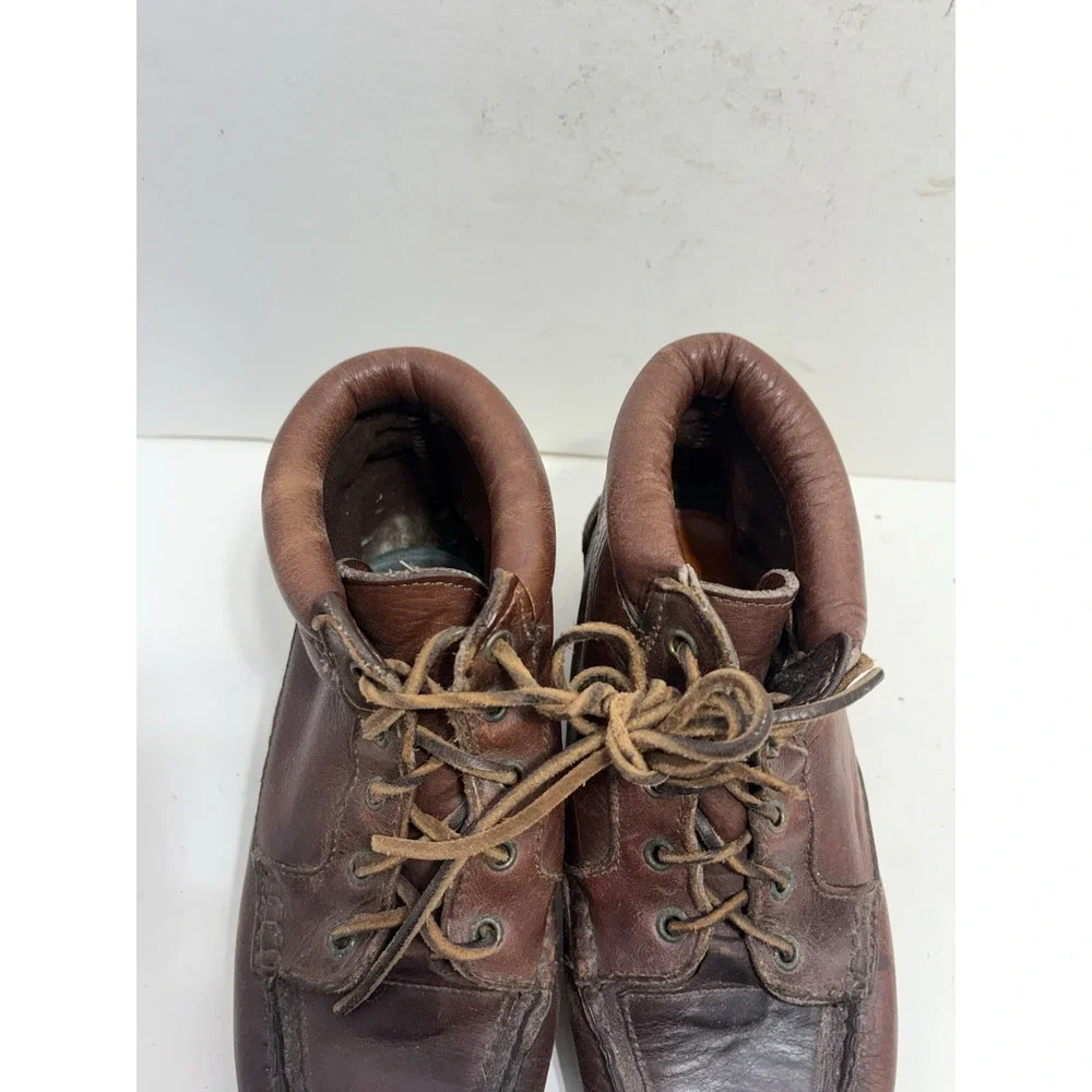 Timberland Women's Chukka‎ Moccasin Leather Brown Soft Sole Boots Sz 6.5 M